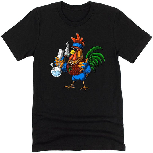 Rooster Hippie Stoner T-Shirt