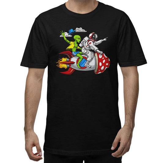 Space Mushroom Rocket T-Shirt