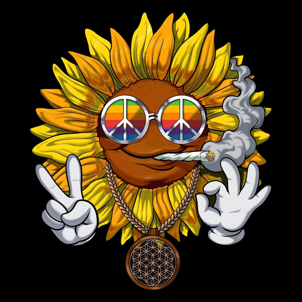 Sunflower Hippie Stoner T-Shirt