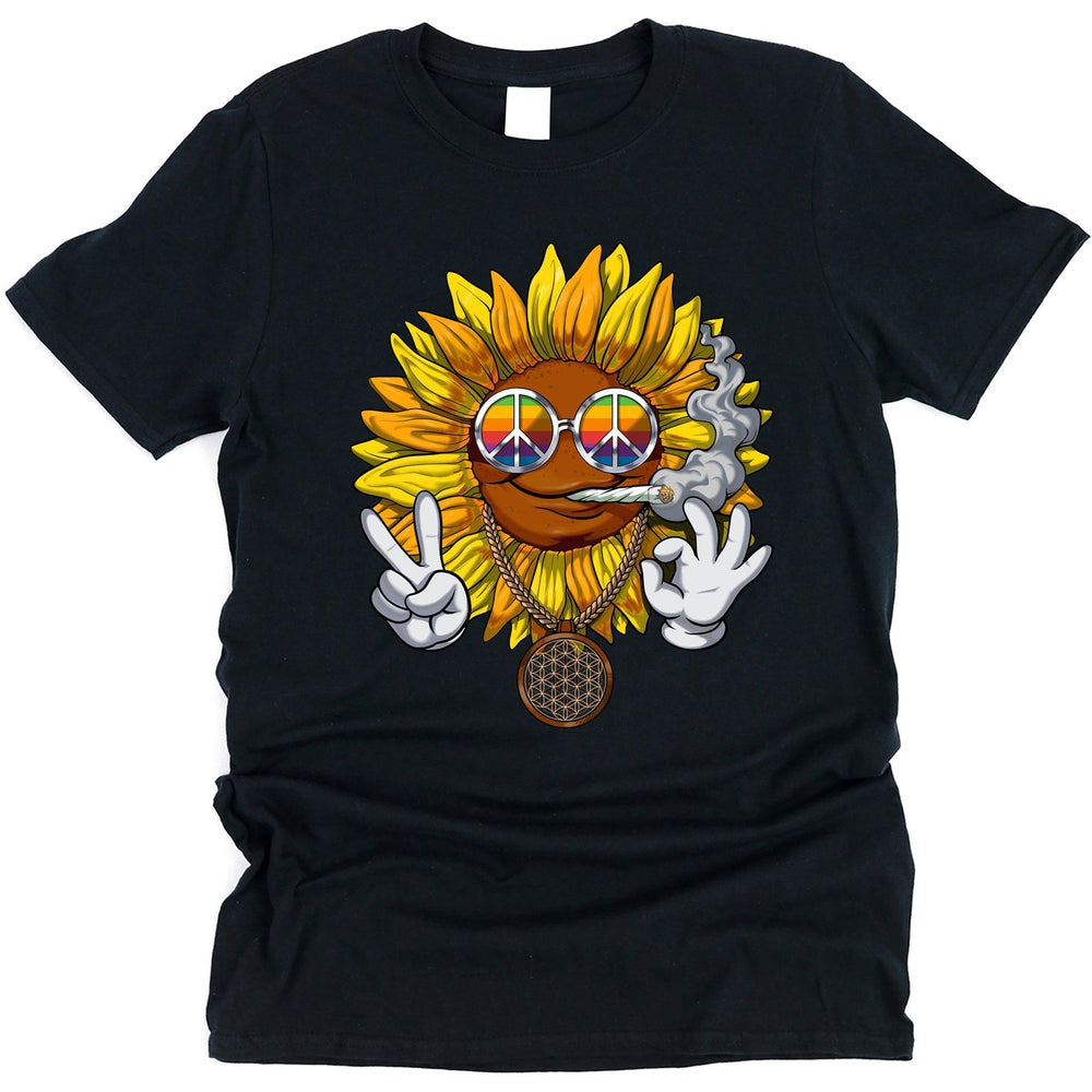 Sunflower Hippie Stoner T-Shirt