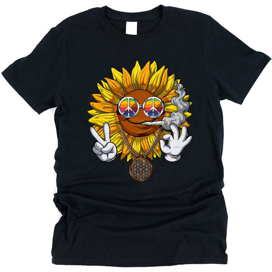 Sunflower Hippie Stoner T-Shirt
