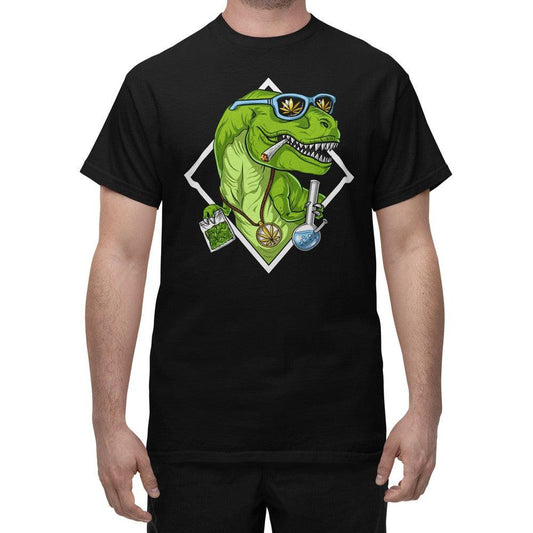 T-Rex Dinosaur Stoner T-Shirt