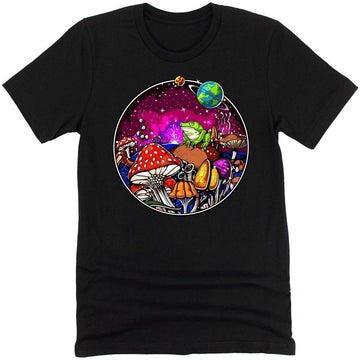 Trippy Mushrooms Forest T-Shirt
