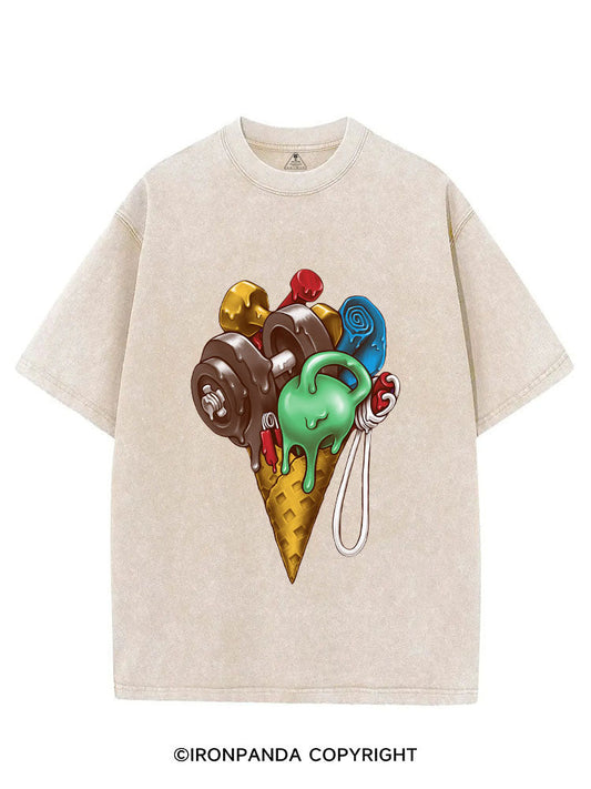 Ice Cream Workout Vintage Gym Shirt