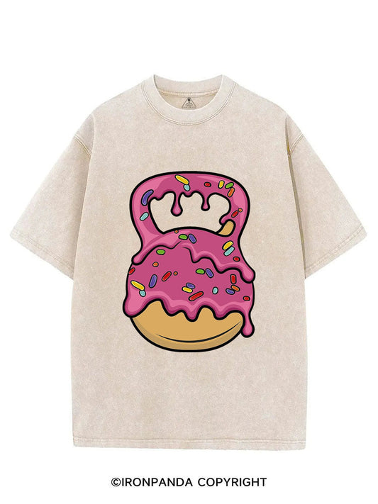 Delicious Donut Kettlebell Vintage Gym Shirt