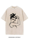 Power Woman With Muscles Vintage Gym Shirt