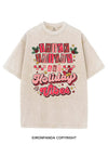 THICK THIGHS AND HOLIDAY VIBES VINTAGE GYM SHIRT