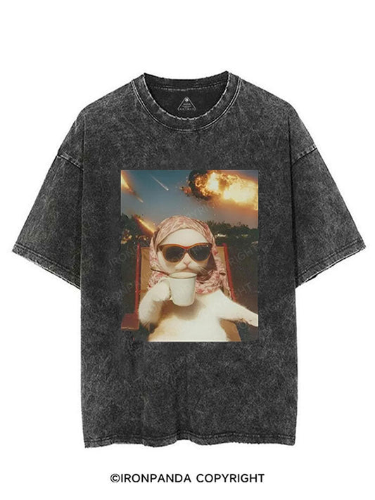 Cats and Explosions VINTAGE GYM SHIRT