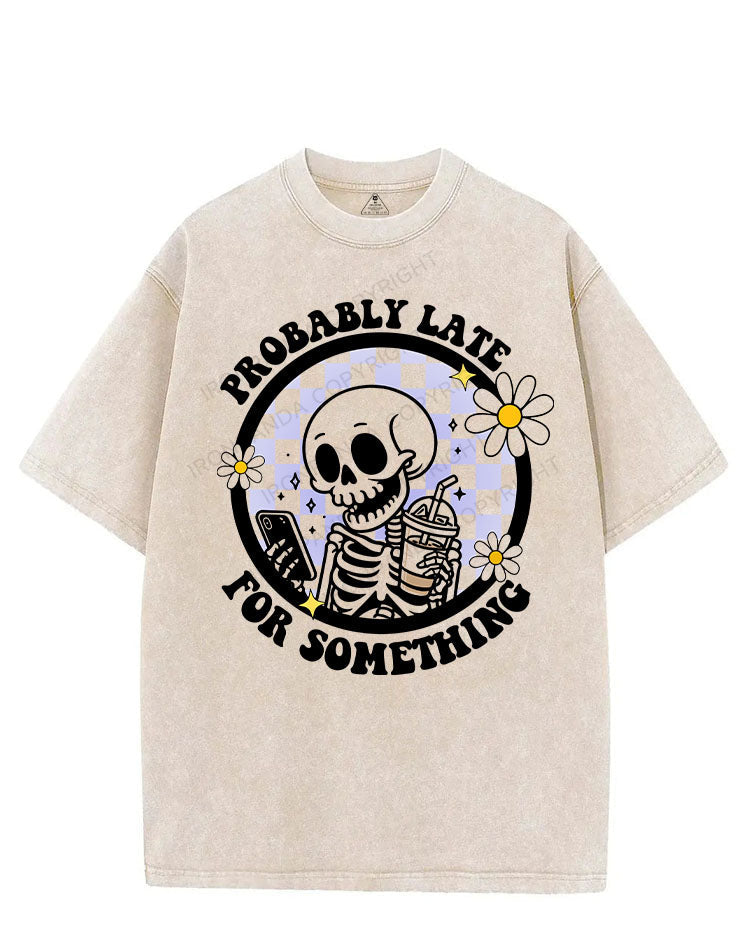 Probably late for something  VINTAGE GYM SHIRT