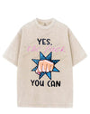 YES, the fuck YOU CAN VINTAGE GYM SHIRT