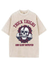 THICK THIGHS AND SLEEP DEPRIVED VINTAGE GYM SHIRT