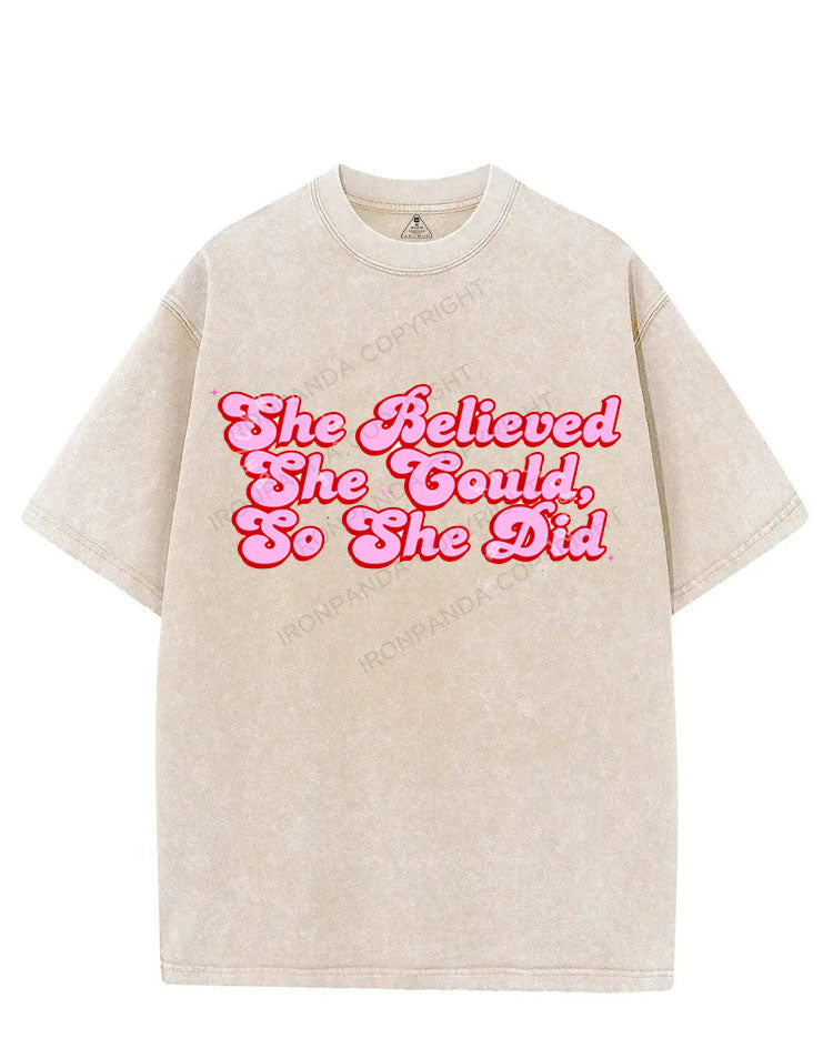 She believed she could, so she did VINTAGE GYM SHIRT