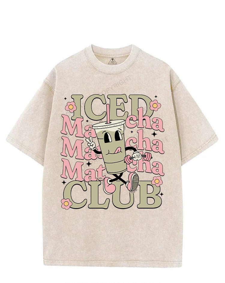 Iced Matcha Club VINTAGE GYM SHIRT