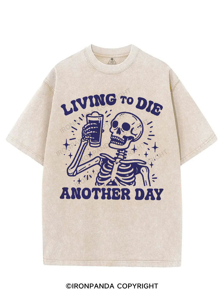 LIVING TO DIE ANOTHER DAY VINTAGE GYM SHIRT
