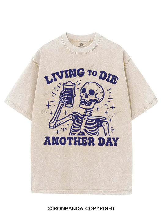 LIVING TO DIE ANOTHER DAY VINTAGE GYM SHIRT