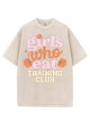 GIRLS WHO EAT TRAINING CLUB VINTAGE GYM SHIRT