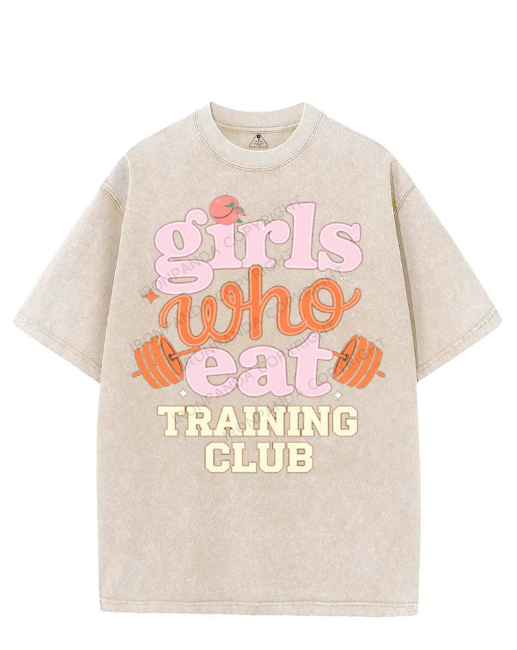 GIRLS WHO EAT TRAINING CLUB VINTAGE GYM SHIRT