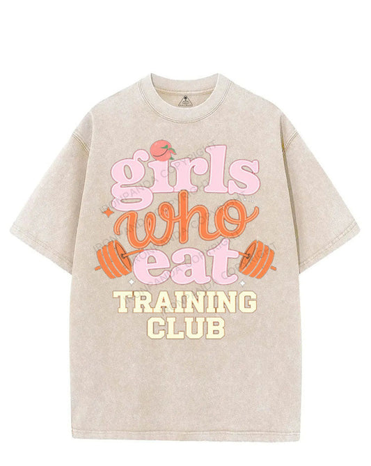 GIRLS WHO EAT TRAINING CLUB VINTAGE GYM SHIRT
