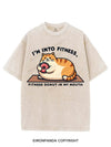 I'M INTO FITNESS, FITNESS DONUT IN MY MOUTH VINTAGE GYM SHIRT