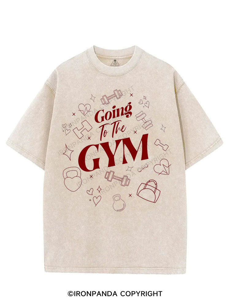 GOING TO THE GYM VINTAGE GYM SHIRT