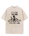 IT'S FINE I'M FINE EVERYTHING'S FINE VINTAGE GYM SHIRT