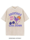 COCKTAILS ARE MY COOL DOWN VINTAGE GYM SHIRT