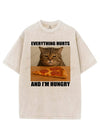 EVERYTHING HURTS AND I'M HUNGRY VINTAGE GYM SHIRT