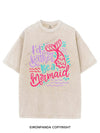 I'D RATHER BE A MERMAID VINTAGE GYM SHIRT