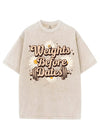 WEIGHTS BEFORE DATES VINTAGE GYM SHIRT