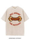 WILL SPRINT FOR HOTDOGS VINTAGE GYM SHIRT