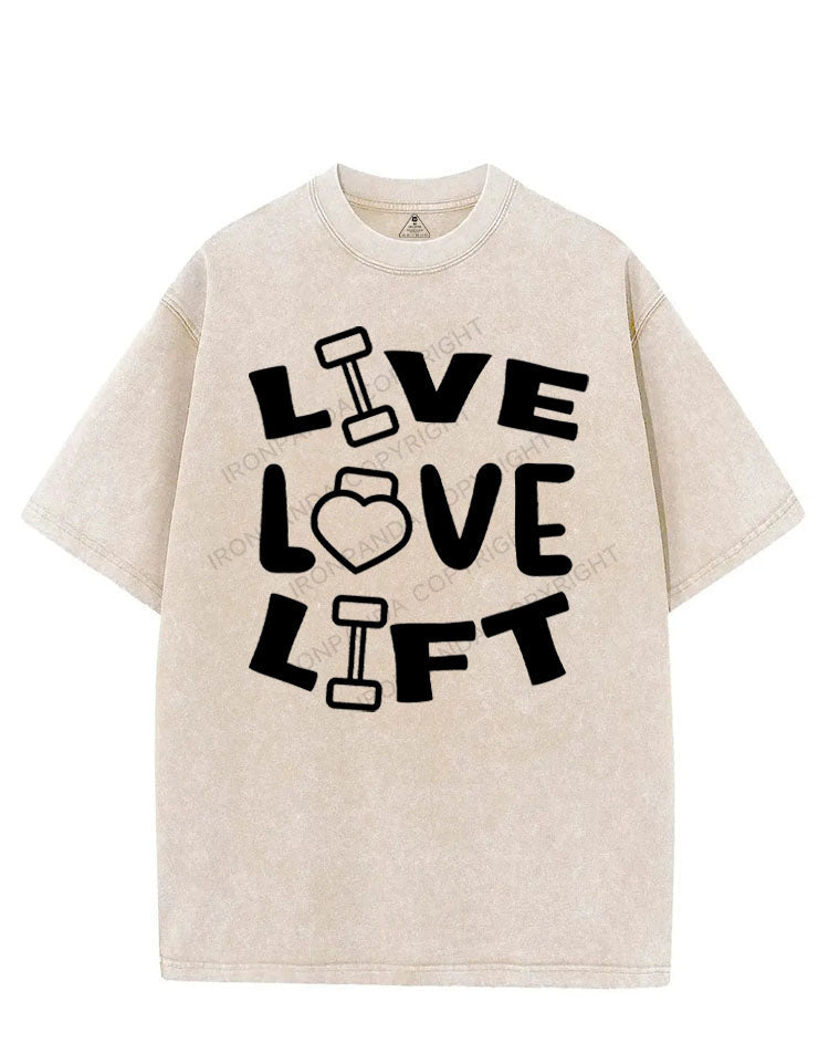 LIVE LOVE LIFT VINTAGE GYM SHIRT