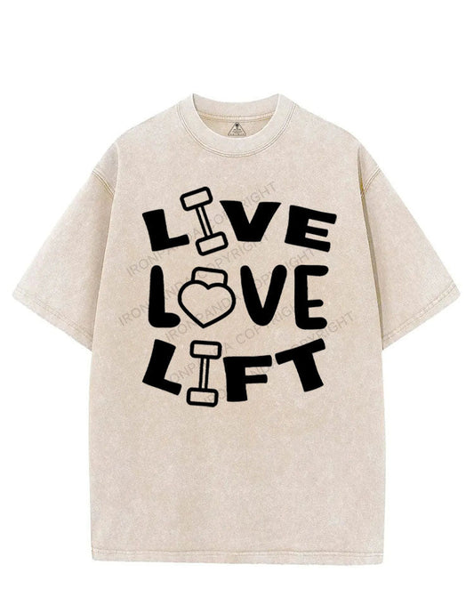 LIVE LOVE LIFT VINTAGE GYM SHIRT
