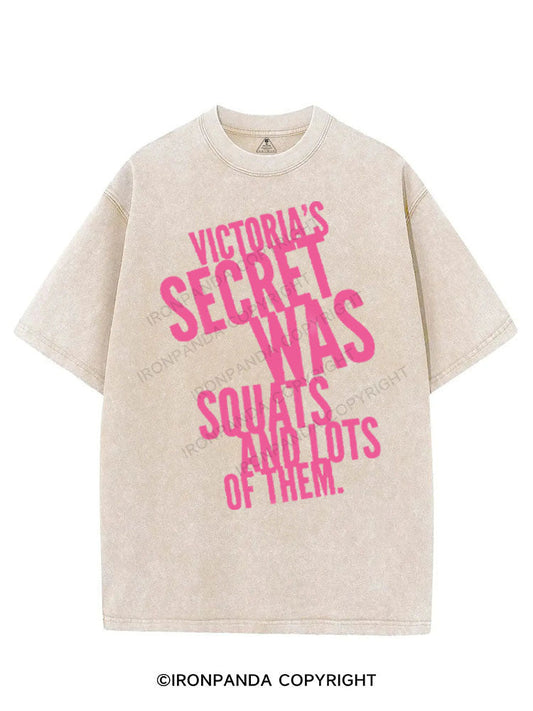 VICTORIA'S SECRET WAS SQUATS AND LOTS OF THEM VINTAGE GYM SHIRT