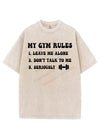 MY GYM RULES VINTAGE GYM SHIRT