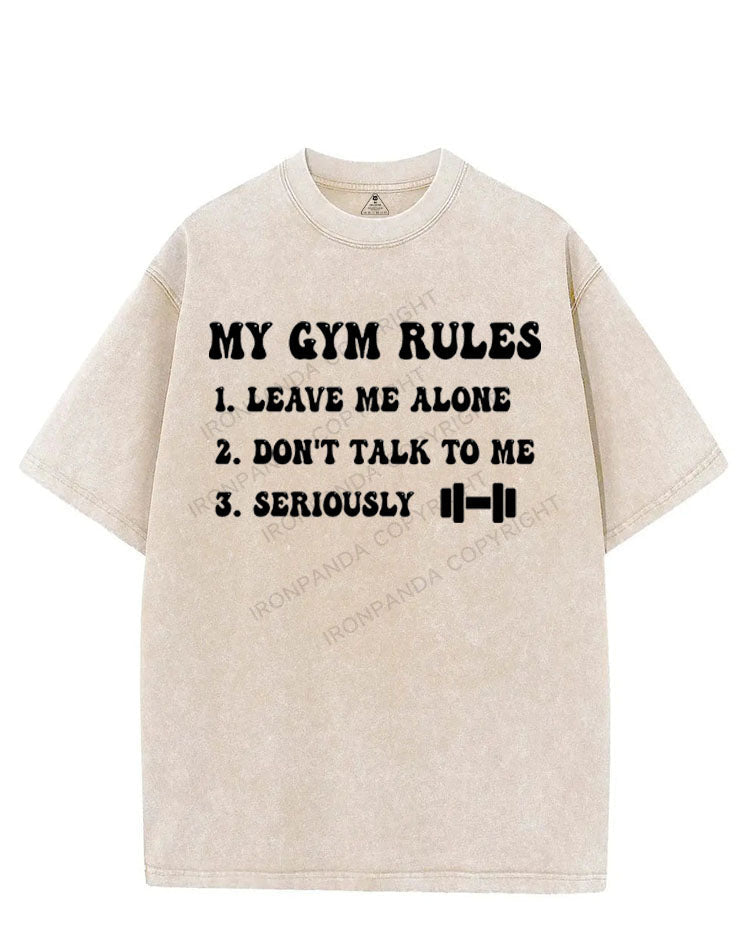 MY GYM RULES VINTAGE GYM SHIRT