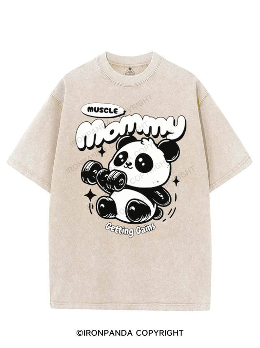 MUSCLE Mom  GETTING GAINS VINTAGE GYM SHIRT