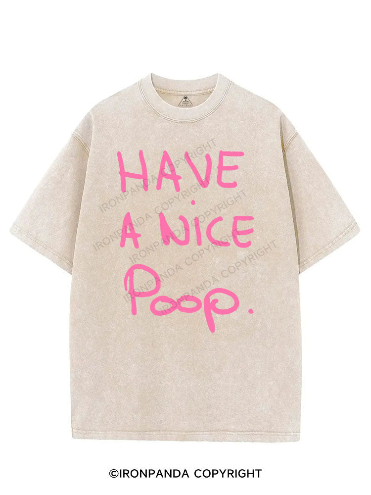 HAVE A NICE POOP VINTAGE GYM SHIRT
