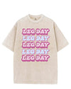 LEG DAY LEG DAY VINTAGE GYM SHIRT