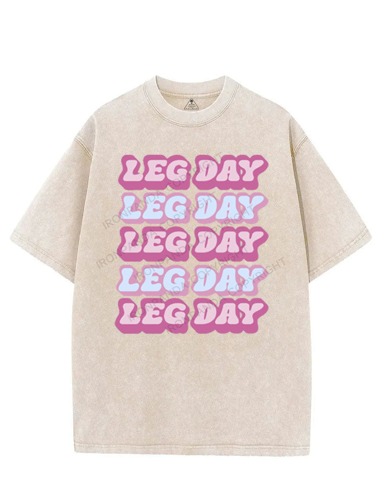LEG DAY LEG DAY VINTAGE GYM SHIRT