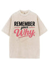 REMEMBER YOUR WHY VINTAGE GYM SHIRT