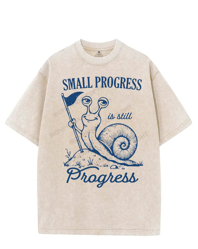SMALL PROGRESS IS STILL PROGRESS VINTAGE GYM SHIRT