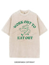 WORK OUT TO EAT OUT VINTAGE GYM SHIRT