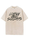 COFFEE AND SQUATS VINTAGE GYM SHIRT