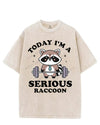 TODAY I'M A SERIOUS RACCOON VINTAGE GYM SHIRT
