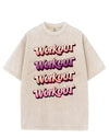 WORKOUT WORKOUT VINTAGE GYM SHIRT