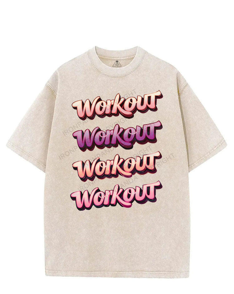 WORKOUT WORKOUT VINTAGE GYM SHIRT