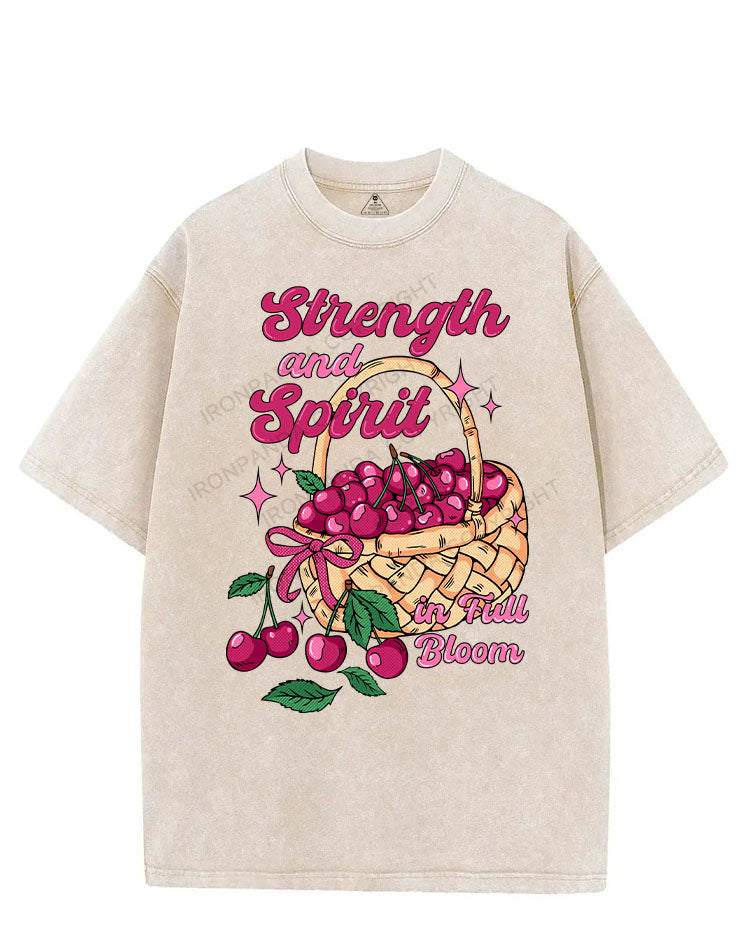 STRENGTH AND SPIRIT IN FULL BLOOM VINTAGE GYM SHIRT