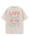 LIVE LAUGH LIFT VINTAGE GYM SHIRT