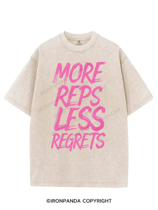 MORE REPS LESS REGRETS VINTAGE GYM SHIRT