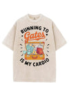 RUNNING TO GATES IS MY CARDIO VINTAGE GYM SHIRT
